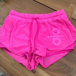ALO Yoga Women's Bright Pink Athletic Shorts